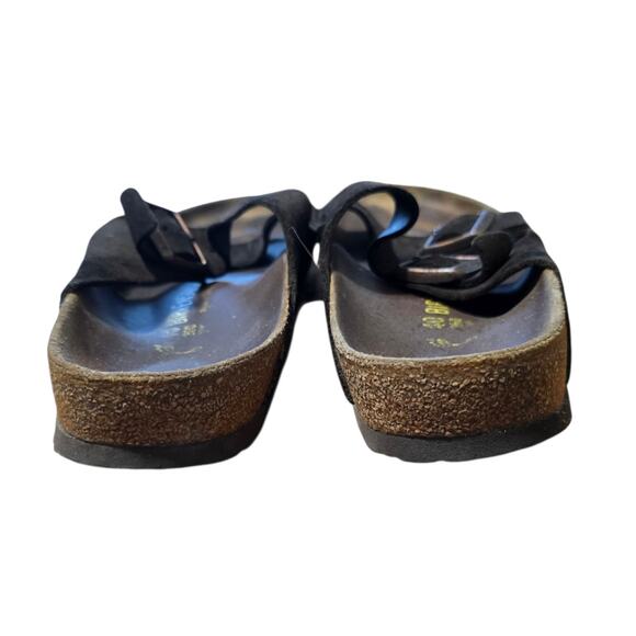 Birkenstocks Arizona suede leather brown size 40 9 9.5 women's 7 7.5 mens - Picture 6 of 7